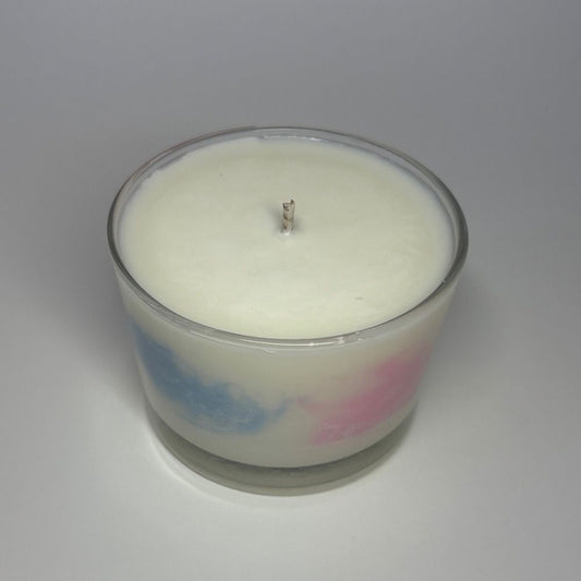 Bougie artisanale au coeur bleu ou rose parfum au choix home douceur