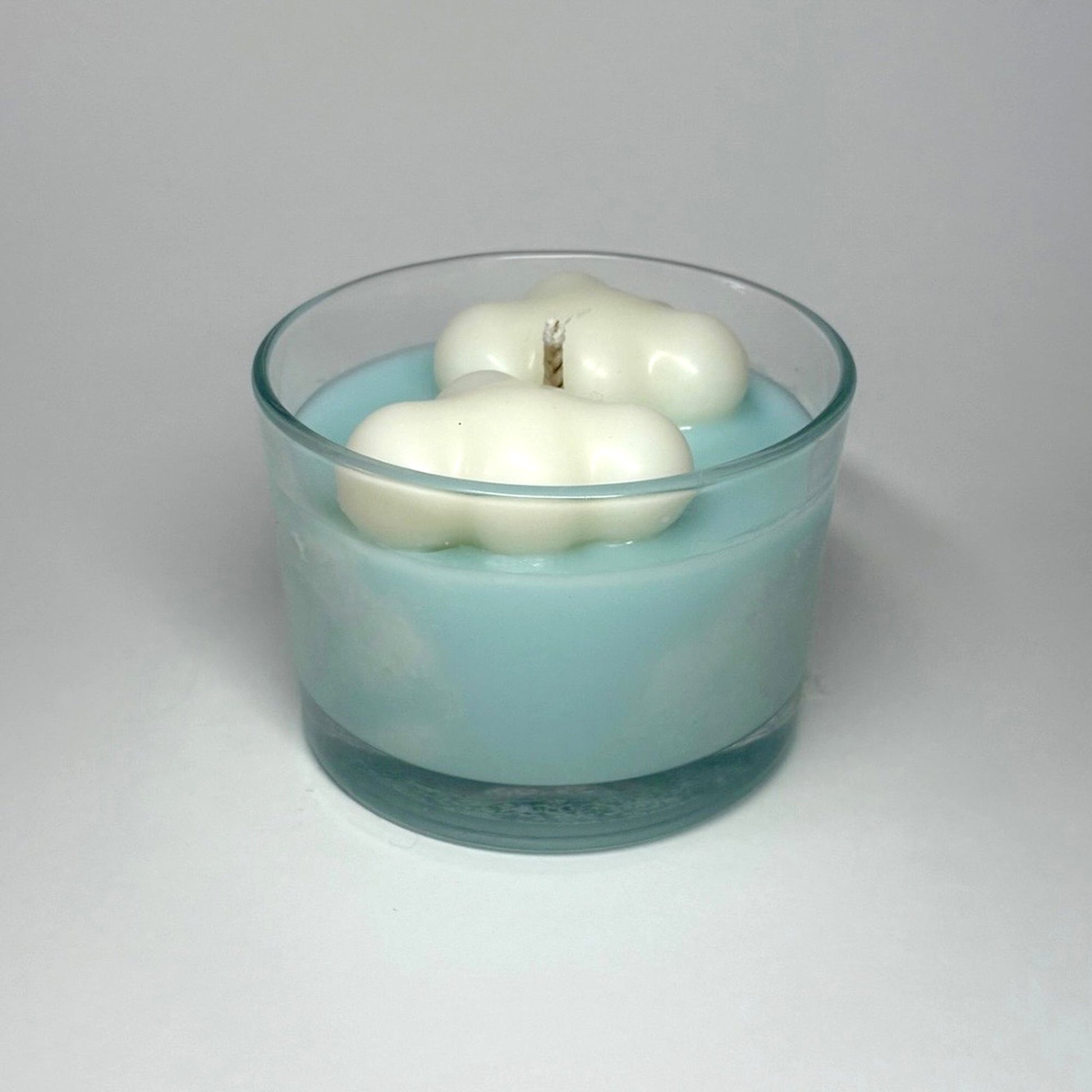 Bougie nuage de coton, cire végétale, parfum fleur de coton, decos nuages, home douceur